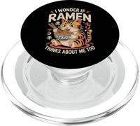 Chat Amusant Ramen « Ramen Pense à Moi Aussi » PopSockets PopGrip pour MagSafe