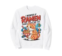 Chat Amusant Ramen « Ramen Pense à Moi Aussi » Sweatshirt