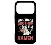 Chat Amusant Ramen Trade Brother for Ramen Kawaii Anime Cat Coque pour iPhone 17 Pro
