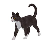 Chat Animal Jouet Noir Blanc Jouet Figurine 7 CM Longueur Approx Mojo Fun 387200