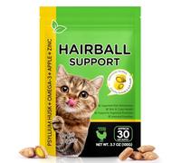 Chat anti-boules de poils - Épilation douce - Soin des cheveux et de la peau 2 en un - Anti-boule de poils - Dissoudre les boules de poils - Dosage précis - Friandise pour chat au goût de poulet - 100