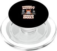 Chat anxieux Amusant Qui Court sur des e-mails Non LUS Disant PopSockets PopGrip pour MagSafe