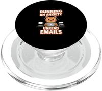 Chat anxieux Amusant Qui Court sur des e-mails Non LUS Disant PopSockets PopGrip pour MagSafe