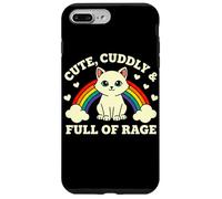 Chat Arc-en-Ciel Mignon et Plein de Rage Coque pour iPhone 7 Plus/8 Plus