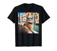 Chat au Canal de Venise et aux canaux vénitiens T-Shirt