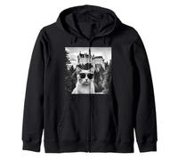 Chat au château de Neuschwanstein Sweat à Capuche