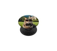 Chat au château de Peles PopSockets PopGrip Adhésif