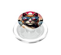 Chat au Mont Fuji PopSockets PopGrip pour MagSafe
