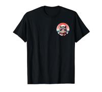 Chat au Mont Fuji T-Shirt Graphique avec Valeur, Homme, Noir, L