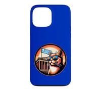 Chat au Parthénon avec Un Drapeau Grec Coque pour iPhone 13 Pro Max