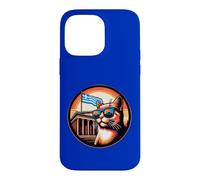 Chat au Parthénon avec Un Drapeau Grec Coque pour iPhone 14 Pro Max
