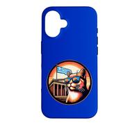 Chat au Parthénon avec Un Drapeau Grec Coque pour iPhone 16