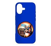 Chat au Parthénon avec Un Drapeau Grec Coque pour iPhone 17