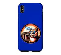 Chat au Parthénon avec Un Drapeau Grec Coque pour iPhone XS Max