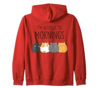Chat auquel Je suis Allergique Le Matin Sweat à Capuche