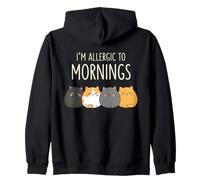 Chat auquel Je suis Allergique Le Matin Sweat à Capuche