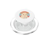 Chat avec café Amateur de café félin Chat détendu Heure du PopSockets PopGrip pour MagSafe
