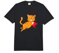 Chat avec Demi-cœur Partnerlook Comfort Colors Adult Heavyweight T-Shirt