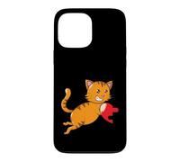Chat avec Demi-cœur Partnerlook Coque pour iPhone 13 Pro Max