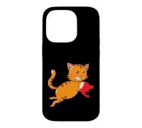 Chat avec Demi-cœur Partnerlook Coque pour iPhone 14 Pro
