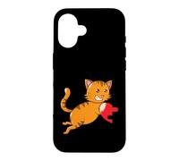Chat avec Demi-cœur Partnerlook Coque pour iPhone 16