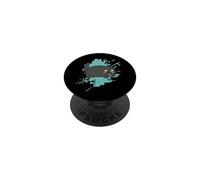 Chat avec Poisson dans la Bouche en Forme d'animal Style Kawaii PopSockets PopGrip Adhésif
