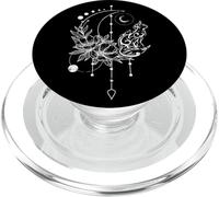 Chat avec Une Demi-Lune, Un capteur de rêves et des Fleurs PopSockets PopGrip pour MagSafe