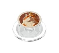 Chat avec Une Petite Couronne pour Les Amoureux des Chats, propriétaires de Chats PopSockets PopGrip pour MagSafe