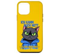 Chat avec une pression oculaire grincheuse - ich kann auch nett 1 Coque pour iPhone 12 mini