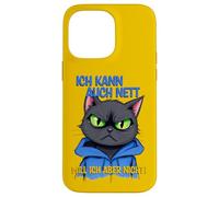 Chat avec une pression oculaire grincheuse - ich kann auch nett 1 Coque pour iPhone 14 Pro Max