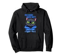 Chat avec une pression oculaire grincheuse - ich kann auch nett 1 Sweat à Capuche