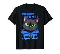 Chat avec une pression oculaire grincheuse - ich kann auch nett 1 T-Shirt