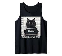 Chat Bad Police Dept Catnip Funny Kitten Men Women Kids Débardeur
