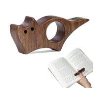 Chat Bague de Lecture,Porte Page de Livre en Bois Lisse,Accessoire Lecture,Porte Page Livre,Porte Page Livre Pouce,Cadeaux Idéaux Pour Les Lecteurs de Livres et Accessoires de Lecture