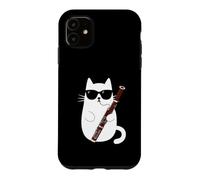 Chat Basson Musicien Lunettes Orchestre Musique Classique Coque pour iPhone 11
