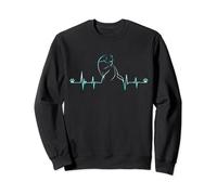 Chat battement de coeur, Cadeau d'amant chat, Pour femme Sweatshirt