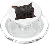 Chat Black Meme Dissociated Funny Internet Gift PopSockets PopGrip pour MagSafe