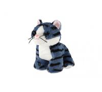 Chat bleu rayé avec gueule de bois 23cm