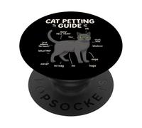 Chat Bleu Russe Guide De L'animalier Amoureux des Chats PopSockets PopGrip Adhésif