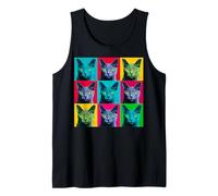 Chat Bleu Russe Pop Art coloré Débardeur