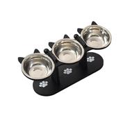 Chat Bols Plat Élevé Bols De Nourriture pour Animaux De Compagnie pour La Nourriture Et l'eau Chaton Chats D'intérieur Chats Bol avec Support Chat Table À Manger Plat