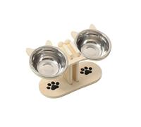 Chat Bols Plat Élevé Bols De Nourriture pour Animaux De Compagnie pour La Nourriture Et l'eau Chaton Chats D'intérieur Chats Bol avec Support Chat Table À Manger Plat