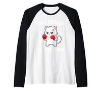 Chat Boxeur Assez Grand pour Vos Tibias drôle Maman Sarcastique Manche Raglan