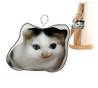 Chat | Breloque chat avec son | Adorable pendentif pour petite amie, petit ami, femme, fille, homme, adolescent, Refer to description, Tissu, Unisexe