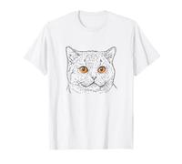 Chat Britannique à Poil Court avec Yeux cuivrés T-Shirt
