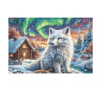 Chat British Shorthair Mignon enneigé 1000 Pieces Casse-tête Débutant en Carton Anti-Déchirure Facile Apprentissage Loisir Créatif Décoration Murale Petit Prix Pas Cher 1000 PCS/75x50cm