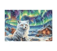 Chat British Shorthair Mignon enneigé 1000 Pieces Casse tête Expert Confirmé en Carton sans Déformation Créatures célestes splendides Très Difficile Niveau Expert Jeu De Société Collection Cadeau Pre
