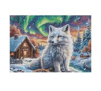 Chat British Shorthair Mignon enneigé 300 Pièces Puzzle pour Ado en Carton Anti-Déchirure Facile Débutant Jeu De Société Soirée Entre Amis Cadeau Anniversaire Petit Prix 300 PCS/40x28cm
