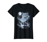 Chat British Shorthair rétro Moon des années 90 Bootleg Meme Cats T-Shirt Graphique avec Valeur