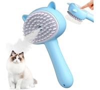 Chat Brush à vapeur 4 en 1 brosse de chat rechargeable USB avec tête douce pour perdre, peigner, nettoyage, masser